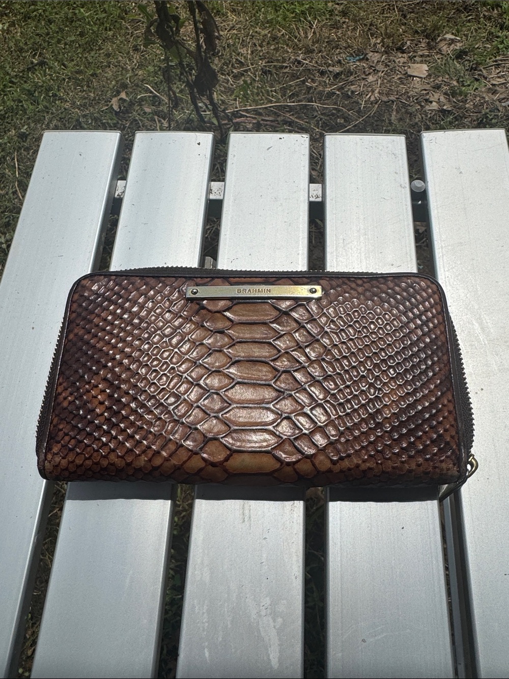 Brahmin zip around Suri Leather Wallet